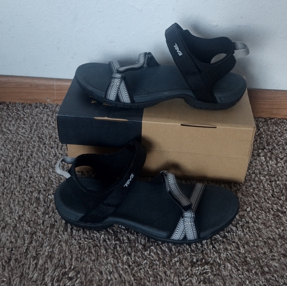 Teva Verra Women's Shoe Sandal Antiguous Black - 1006263 Size 7.5  New With Box - Picture 2 of 5